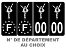 Pack Premium Autocollant Plaque d'immatriculation Michael Jackson Noir