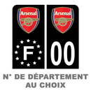 Pack Moto Premium Autocollant Plaque d'immatriculation Arsenal