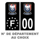 Pack Moto Premium Autocollant Plaque d'immatriculation SM Caen