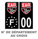 Pack Moto Premium Autocollant Plaque d'immatriculation En Avant Guingamp
