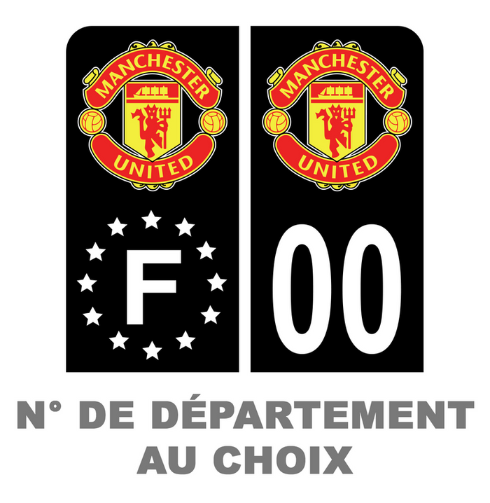 Autocollants Plaque Immatriculation Moto Yamaha - Noir Premium - Département Personnalisable - Lot De 2