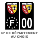 Pack Moto Premium Autocollant Plaque d'immatriculation Racing Club de Lens