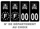 Pack Premium Autocollant Plaque d'immatriculation Motörhead Noir