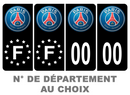 Pack Premium Autocollant Plaque d'immatriculation PSG