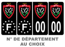 Pack Premium Autocollant Plaque d'immatriculation Rugby club toulonnais