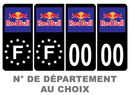 Pack Premium Autocollant Plaque d'immatriculation Red Bull