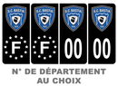 Pack Premium Autocollant Plaque d'immatriculation SC Bastia