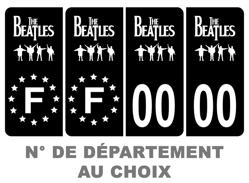 2 Stickers autocollant plaque d immatriculation France 2 Stickers autocollant plaque d immatriculation France