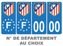 Pack Premium Autocollant Plaque d'immatriculation Atlético de Madrid
