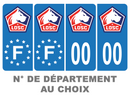 Pack Premium Autocollant Plaque d'immatriculation LOSC Lille