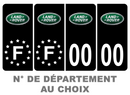 Pack Premium Autocollant Plaque d'immatriculation Land Rover