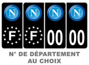 Pack Premium Autocollant Plaque d'immatriculation Naples Noir