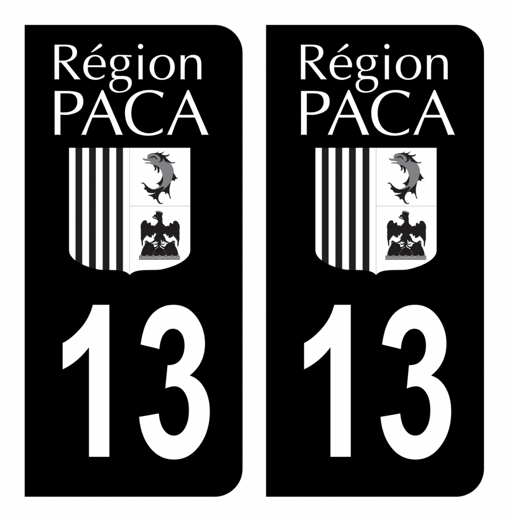 Autocollants Plaques Immatriculation Département 36 Indre - Lot De 2 Stickers, Dimensions Officielles 45x100 Mm - 6