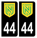 Autocollant Plaque d'immatriculation 44 Club FC Nantes