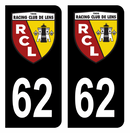 Autocollant Plaque d'immatriculation 62 RCL Lens